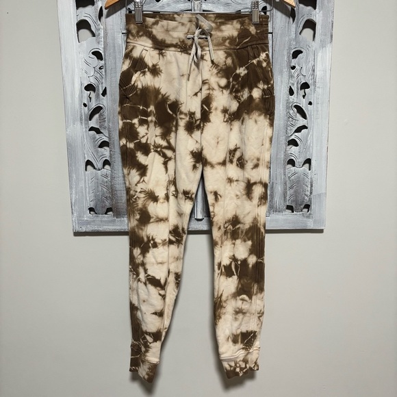 Lululemon Warm Down French Terry Drawstring Jogger Tie Dye Earth Day Sand Brown - Picture 6 of 11